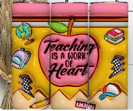 Teaching is a Work of art tumbler